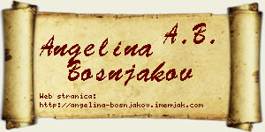 Angelina Bošnjakov vizit kartica